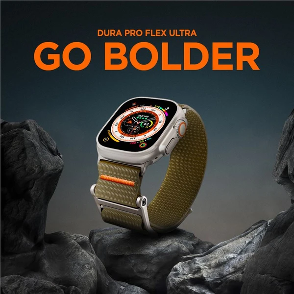 Spigen DuraPro Flex Ultra remienok Apple Watch 49/46/45/44/42mm zelený - Remienky - Obrázok NEC5000L01