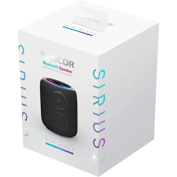 Sencor Sirius 2 Mini prenosný reproduktor, čierny - Reproduktory - Obrázok NEU2000L01