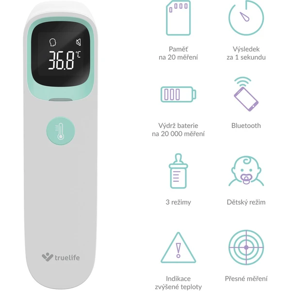 TrueLife Care Q10 BT - Teplomery - Obrázok NF08100501