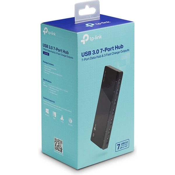 TP-Link UH700 HUB 7v1, čierny - USB huby - Obrázok NFGFF00101
