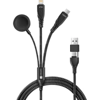 CONNECT IT Wirez 6v1 napájací kábel 100W 1,25m čierny - Káble a redukcie