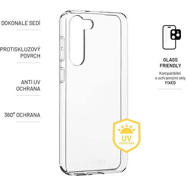 FIXED Slim AntiUV TPU kryt Samsung Galaxy S23 číry - Puzdra - Obrázok NFU8700301