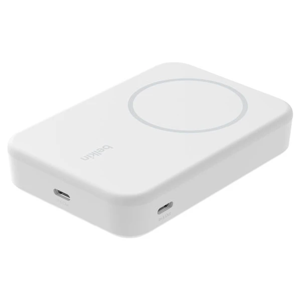 Belkin Boost Charge Pro (Qi2) MagSafe powerbanka, 10000mAh, 15W, biela - Powerbanky - Obrázok NGAB000J01
