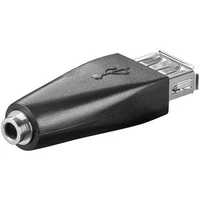 PremiumCord USB-A/3,5mm redukcia čierna - Káble a redukcie
