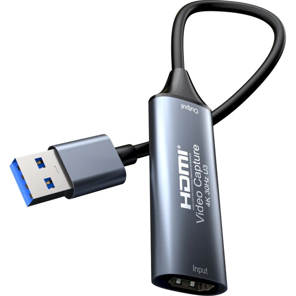 PremiumCord HDMI capture/grabber USB-A sivý - Záznamové zariadenia - Obrázok NH8L000K01