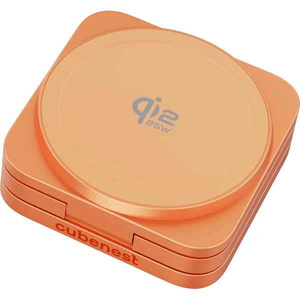 Cubenest SQ312 Ultra Qi2.2 (MagSafe) 3v1 nabíjačka (35W) oranžová (Limited Edition) - Nabíjačky - Obrázok NH9L000K01