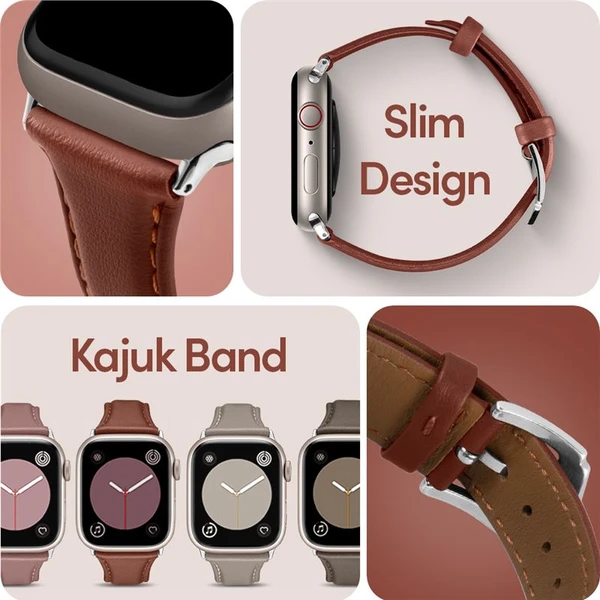 Spigen Kajuk Watch Band remienok Apple Watch 41/40/38mm hnedý - Remienky - Obrázok NHC5000L01