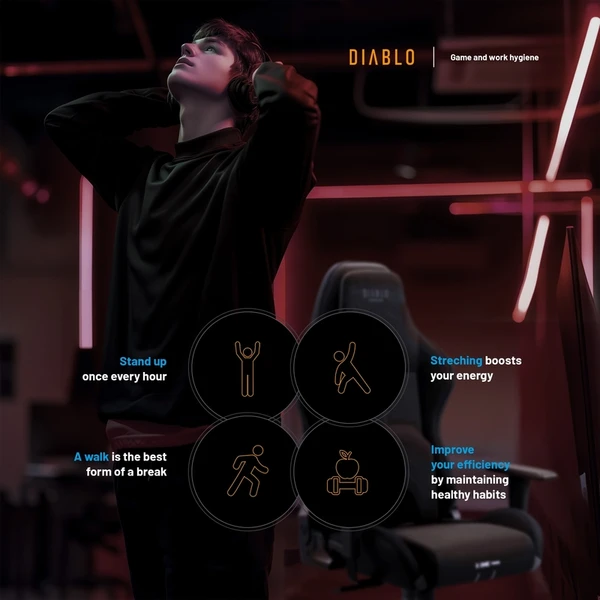 Diablo X.One Prime Normal Size hracia stolička čierna - Stoličky - Obrázok NICG000K01