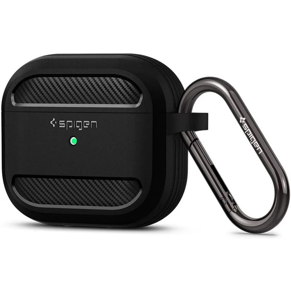 Spigen Rugged Armor púzdro pre AirPods 3 čierne - Puzdra - Hlavný obrázok