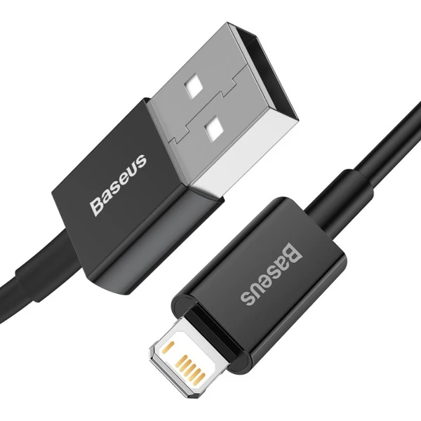 Baseus Superior USB-A/Lightning napájací kábel 1m čierny - Káble a redukcie - Obrázok NIPIF00101