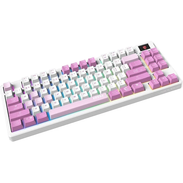 MSI FORGE GK600 TKL Violet bezdrôtová herná klávesnica CZ/SK - Klávesnice - Obrázok NIUF000K01
