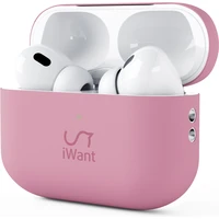 iWant Silicone ochranné puzdro AirPods Pro 2 ružové - Puzdra