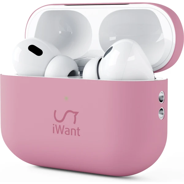 iWant Silicone ochranné puzdro AirPods Pro 2 ružové - Puzdra - Hlavný obrázok