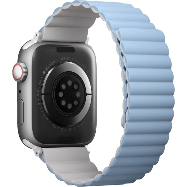 UNIQ Revix obojstranný remienok pre Apple Watch 49/46/45/44/42mm Arctic (biely/modrý) - Remienky - Obrázok NJM6000601