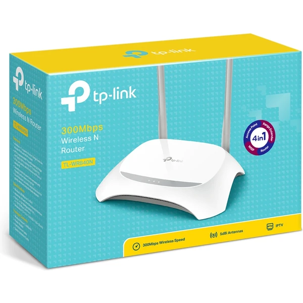 TP-Link TL-WR840N Wi-Fi 4 router biely - Wi-Fi routery - Obrázok NKBFF00101