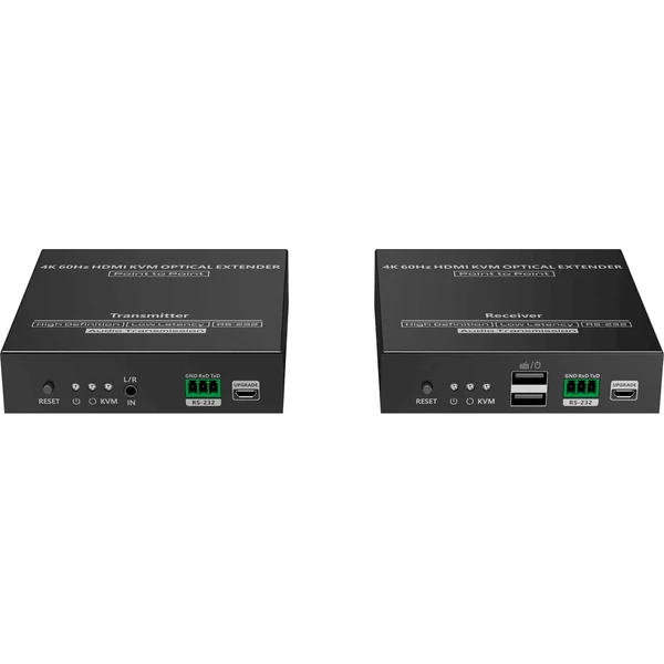 PremiumCord Optický HDMI KVM extender 4K @ 60Hz 4:4:4 až na 40km - Ostatné - Obrázok NKNF000K01