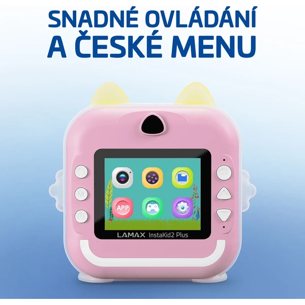 LAMAX InstaKid2 Plus detský fotoaparát ružový - Fotoaparáty - Obrázok NKSL000K01