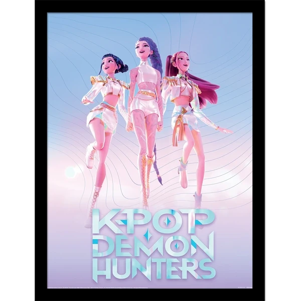 Rámovaný obraz Pyramída International K-Pop Demon Hunters - Trio - Dekorácie - Hlavný obrázok