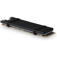 AXAGON CLRM2L3 hliníkový pasívny chladič pre M.2 2280 SSD výška 3 mm - Chladiče