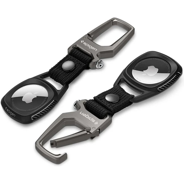 Spigen Rugged Armor Apple AirTag čierne - Puzdra - Obrázok NLPGF00101