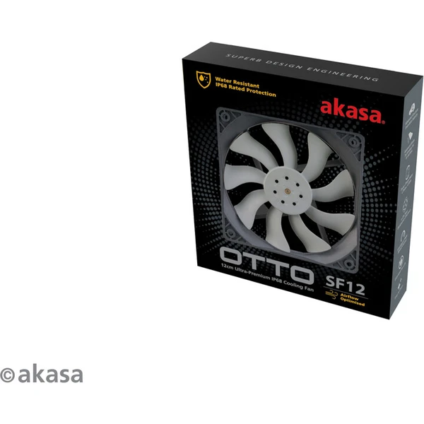 Akasa OTTO SF12, 120mm, sivá - Ventilátory pre PC - Obrázok NM4X600301