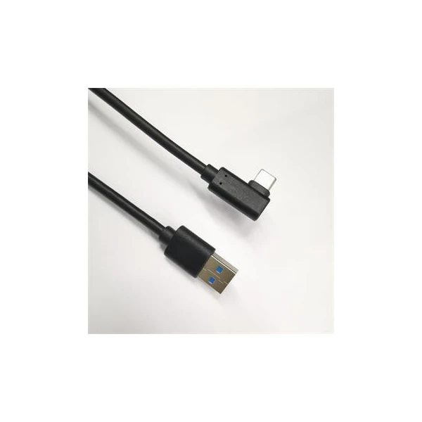 PremiumCord USB-C/USB-A napájací kábel so zahnutým konektorom 0,5m čierny - Káble a redukcie - Obrázok NMS1000401