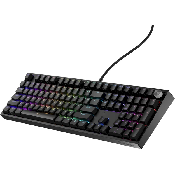 Genesis Thor 404 herná klávesnica Outemu Peach Silent US čierna - Klávesnice - Obrázok NNBE000K01