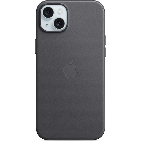 Kryt z tkaniny FineWoven s MagSafe na iPhone 15 Plus čierny - Puzdra - Hlavný obrázok