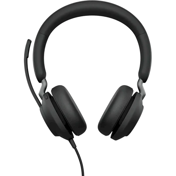 Jabra Evolve2 40 SE USB-C/A MS Stereo slúchadlá čierna - Slúchadlá - Hlavný obrázok