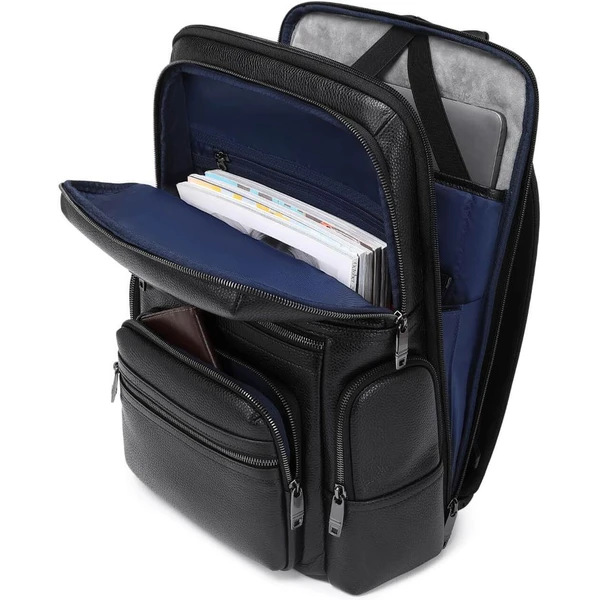 MyBalo Matterhorn kožený business batoh na notebook čierny - Batohy - Obrázok NO7E000K01