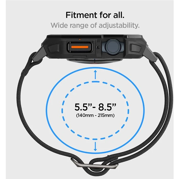 Spigen Lite Fit Pre remienok Apple Watch 45/44mm matne čierny - Remienky - Obrázok NOA1000P01