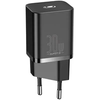 Baseus Rýchlonabíjačka do siete Super Si USB-C PD QC 30W čierna - Nabíjačky