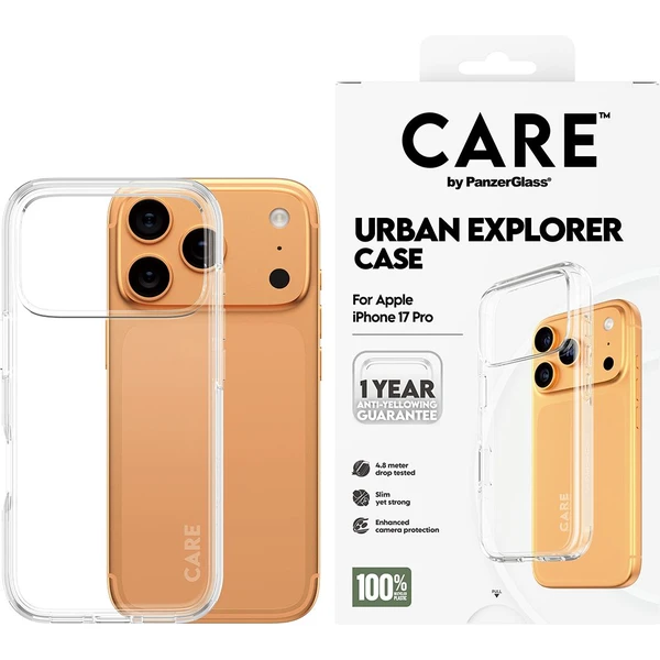 PanzerGlass® CARE Urban kryt Apple iPhone 17 Pro číry - Puzdra - Obrázok NPEH000K01