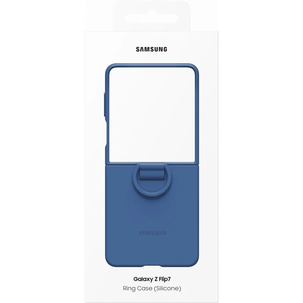 Samsung Ring Silicone Case ochranný kryt Galaxy Z Flip7 modrý - Puzdra - Obrázok NPGE000K01