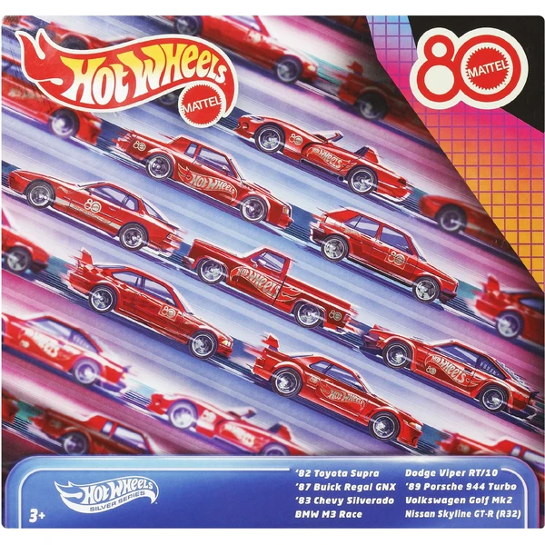 Mattel Hot Wheels 80th anniversary - sada angličákov (8ks) (Silver series) - Hračky - Obrázok NRDH000K01