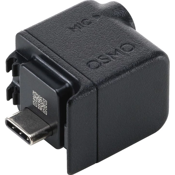 DJI Osmo Action USB-C/3,5mm redukcia čierna - Káble a redukcie - Hlavný obrázok