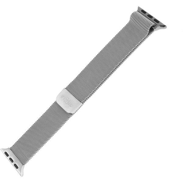 FIXED Mesh Strap sieťový nerezový remienok Apple Watch 42/44/45mm strieborný - Remienky - Obrázok NTQU600301