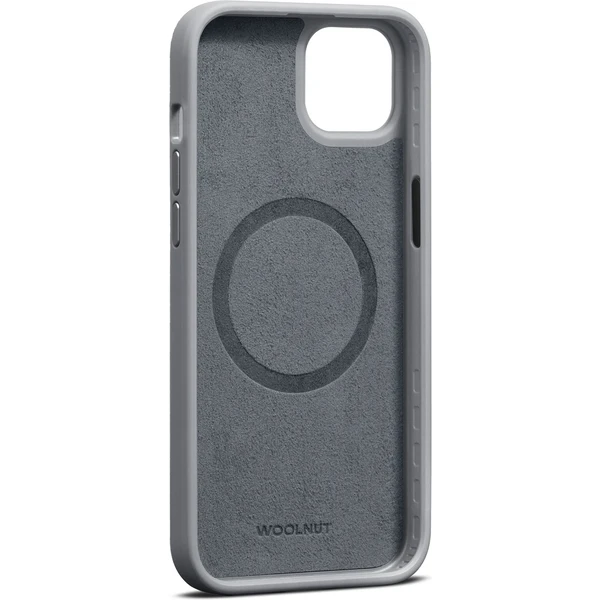 Woolnut MagSafe kožený kryt pre iPhone 15 Plus sivý - Puzdra - Obrázok NU00000L01