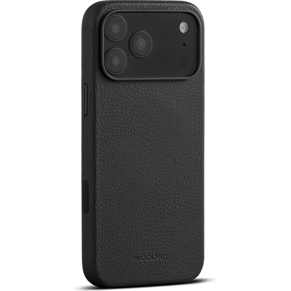 E-shop Woolnut MagSafe kožený kryt iPhone 17 Pro Max čierny