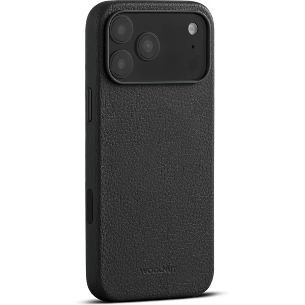 Woolnut MagSafe kožený kryt iPhone 17 Pro Max čierny - Puzdra - Hlavný obrázok