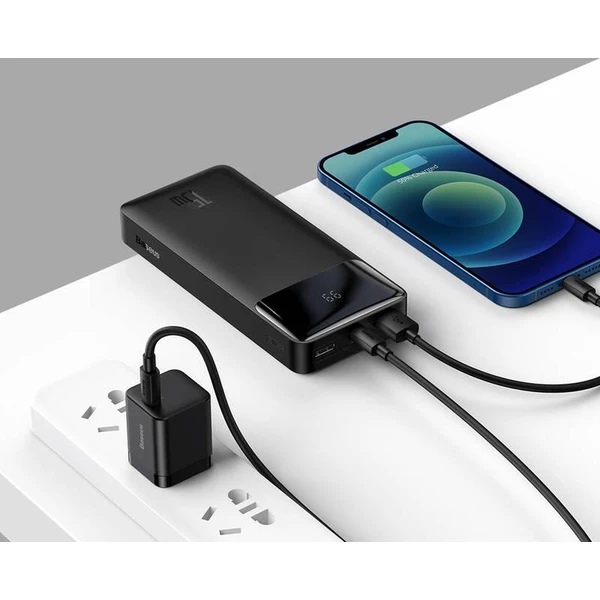 Baseus Bipow powerbanka 20000mAh čierna - Powerbanky - Obrázok NUTL000K01