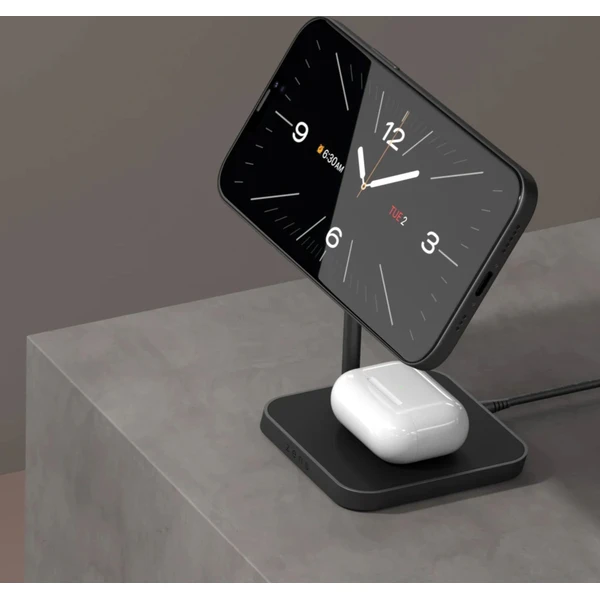 ZENS Office Charger Pro 2 MagSafe 2v1 nabíjačka (20W) čierna - Nabíjačky - Obrázok NVFL000K01