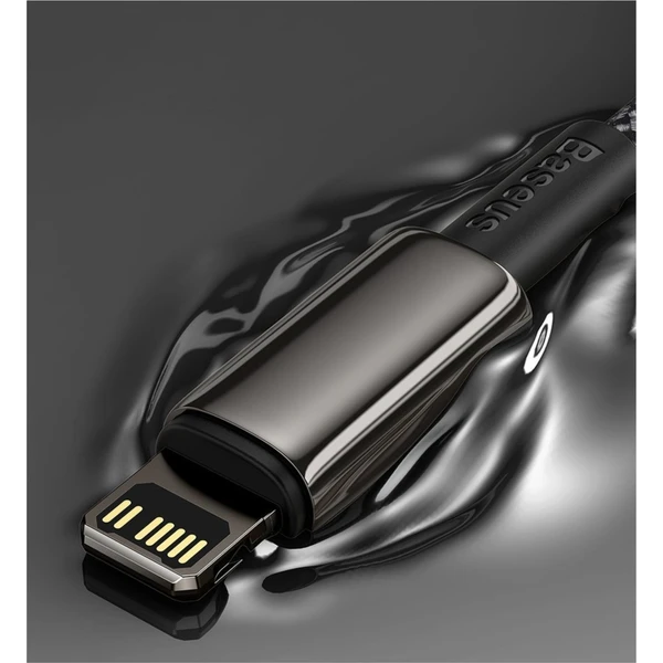 Baseus Tungsten Gold USB-C/Lightning napájací kábel 20W 1m čierny - Káble a redukcie - Obrázok NVKGF00101