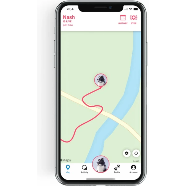 Tractive GPS DOG 4 tracker polohy a aktivity pre psov biely - GPS Moduly - Obrázok NVWK600301