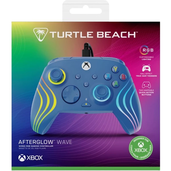 Turtle Beach herný ovládač RGB Afterglow Wave (XBOX/PC) modrý - Herné ovládače - Obrázok NWMH000K01