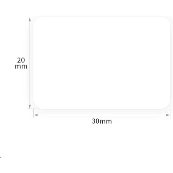 Niimbot štítky R 30x20mm 320ks pre B21, B3S, B1 biele - Pásky pre štítkovače - Obrázok NWR0000N01