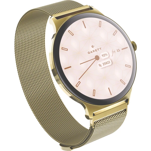 Garett Smartwatch Verona 2 Mesh steel, zlatá - Inteligentné hodinky - Obrázok NX2J000K01