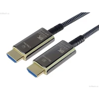 PremiumCord HDMI 2.1/HDMI 2.1 optický kábel s ethernetom 8K 5m čierny/biely - Káble a redukcie