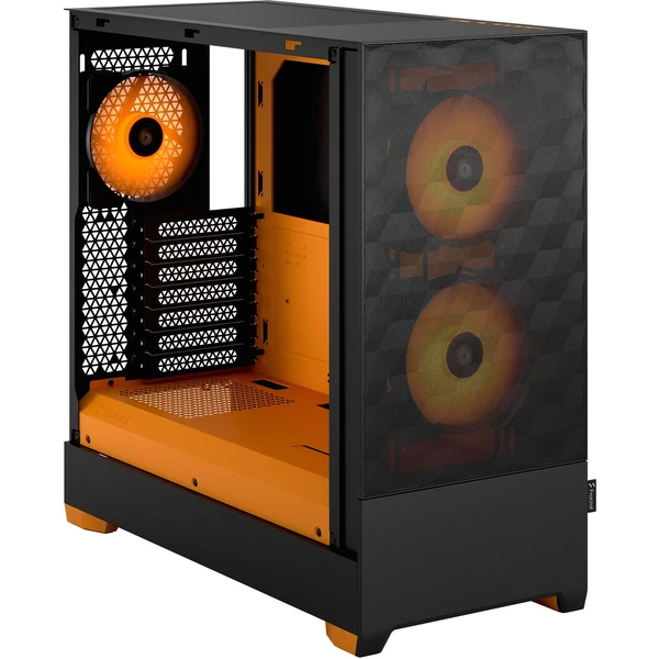 Fractal Design Pop Air RGB Orange Core TG Clear Tint - Počítačové skrine - Obrázok NY6A000601