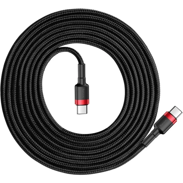 Baseus Cafule USB-C/USB-C napájací kábel 60W 1m červený/čierny - Káble a redukcie - Obrázok NY95300401